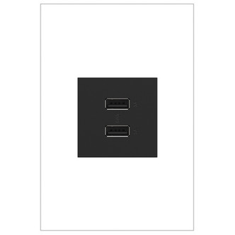 Legrand - ARUSB2AA6G4 - Ultra-Fast USB Type-A/A Outlet Module - adorne - Graphite