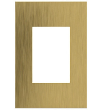 Legrand - AWC1G3BSB4 - One-Gang-Plus Screwless Wall Plate - adorne - Brushed Satin Brass