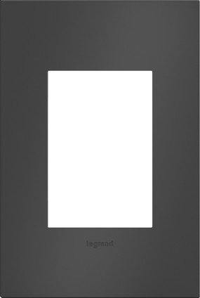 Legrand - AWC1G3SBL4 - One-Gang-Plus Screwless Wall Plate - adorne - Satin Black