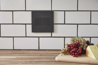 adorne One-Gang-Plus Screwless Wall Plate (AWC1G3SBL4)