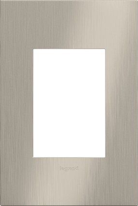 Legrand - AWC1G3SN4 - One-Gang-Plus Screwless Wall Plate - adorne - Satin Nickel