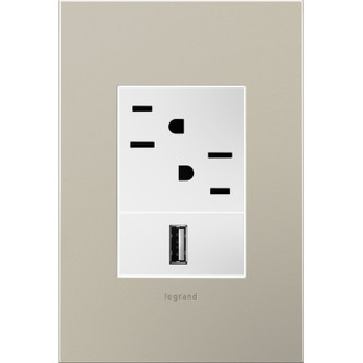 adorne One-Gang-Plus Screwless Wall Plate (AWC1G3SN4)