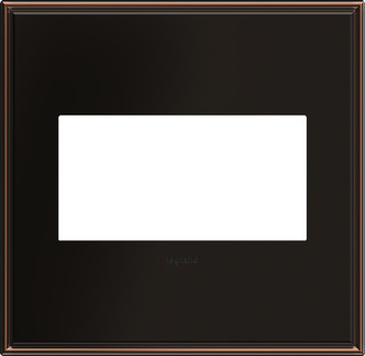 Legrand - AWC2GOB4 - Two-Gang Screwless Wall Plate - adorne - Oil Rubbed Bronze