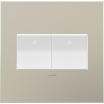 adorne Two-Gang Screwless Wall Plate (AWC2GSN4)