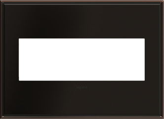 Legrand - AWC3GOB4 - Three-Gang Screwless Wall Plate - adorne - Oil Rubbed Bronze