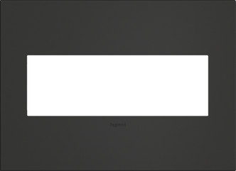 Legrand - AWC3GSBL4 - Three-Gang Screwless Wall Plate - adorne - Satin Black