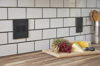 adorne Three-Gang Screwless Wall Plate (AWC3GSBL4)