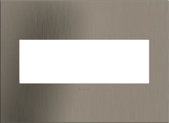 Legrand - AWC3GSN4 - Three-Gang Screwless Wall Plate - adorne - Satin Nickel