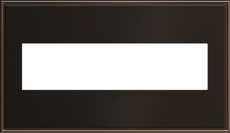 Legrand - AWC4GOB4 - Four-Gang Screwless Wall Plate - adorne - Oil Rubbed Bronze