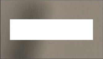Legrand - AWC4GSN4 - Four-Gang Screwless Wall Plate - adorne - Satin Nickel