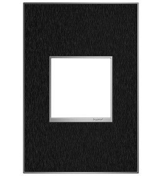 Legrand - AWM1G2BLS4 - One-Gang Screwless Wall Plate - adorne - Black Stainless