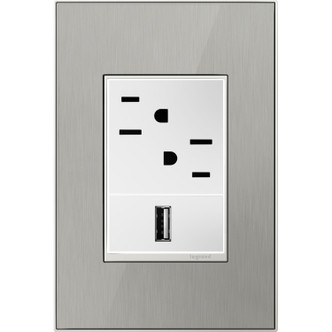adorne One-Gang-Plus Screwless Wall Plate (AWM1G3MS4)