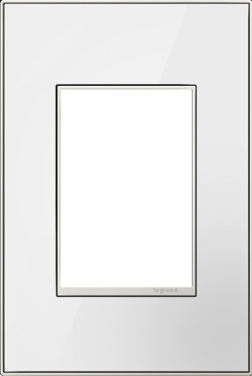 Legrand - AWM1G3MW4 - One-Gang-Plus Screwless Wall Plate - adorne - Mirror White