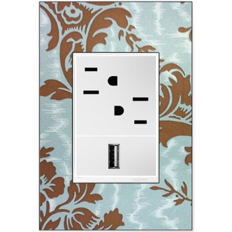 adorne One-Gang-Plus Screwless Wall Plate Trim (AWM1G3W4)