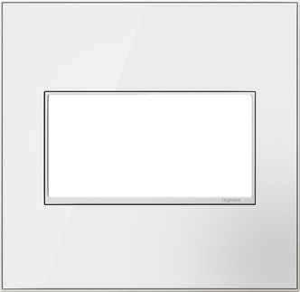 Legrand - AWM2GMW4 - Two-Gang Screwless Wall Plate - adorne - Mirror White
