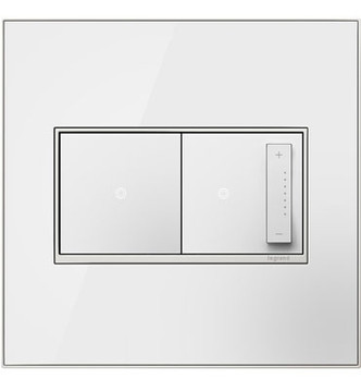 adorne Two-Gang Screwless Wall Plate (AWM2GMW4)