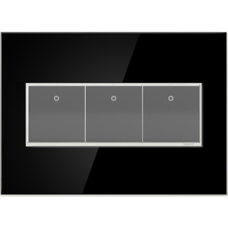 adorne Three-Gang Screwless Wall Plate (AWM3GMB4)