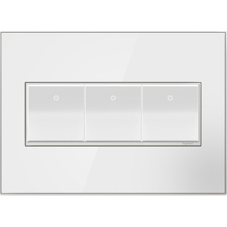 adorne Three-Gang Screwless Wall Plate (AWM3GMW4)