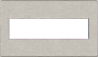 Legrand - AWM4GTL4 - Four-Gang Screwless Wall Plate - adorne - True Linen