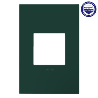 Legrand - AWP1G2EG - One-Gang-Plus Screwless Wall Plate with Microban - adorne - Evergreen