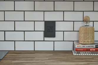 adorne One-Gang Screwless Wall Plate with Microban (AWP1G2GR6)