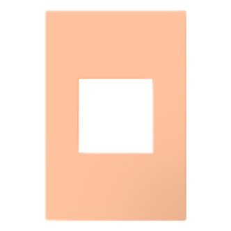 Legrand - AWP1G2PY - One-Gang-Plus Screwless Wall Plate with Microban - adorne - Peachy