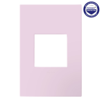 Legrand - AWP1G2RA - One-Gang-Plus Screwless Wall Plate with Microban - adorne - Rosa