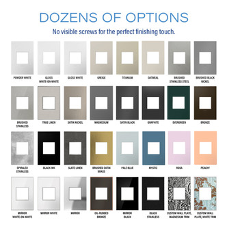 adorne One-Gang-Plus Screwless Wall Plate with Microban (AWP1G2RA)