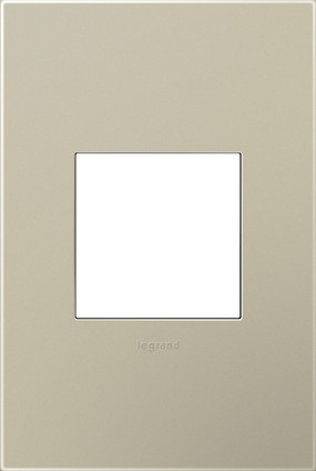 Legrand - AWP1G2TM6 - One-Gang Screwless Wall Plate with Microban - adorne - Titanium