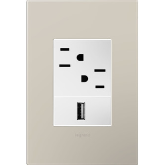 adorne One-Gang-Plus Screwless Wall Plate (AWP1G3GG4)