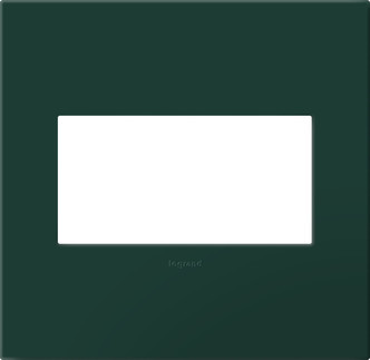 adorne Two-Gang Screwless Wall Plate with Microban (AWP2GEG)