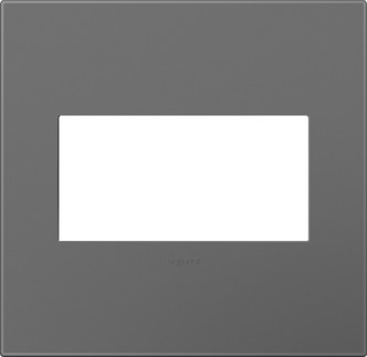 Legrand - AWP2GMG4 - Two-Gang Screwless Wall Plate with Microban - adorne - Magnesium