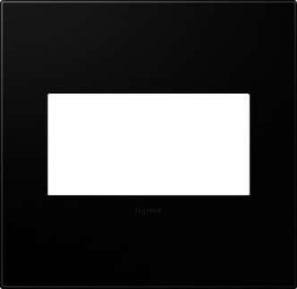 Legrand - AWP2GNK4 - Two-Gang Screwless Wall Plate - adorne - Black Ink