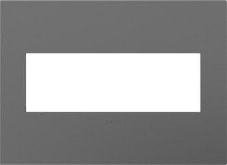 Legrand - AWP3GMG4 - Three-Gang Screwless Wall Plate with Microban - adorne - Magnesium