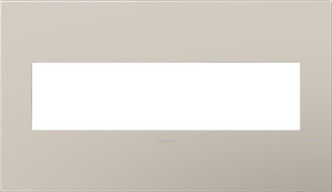 Legrand - AWP4GGG4 - Four-Gang Screwless Wall Plate - adorne - Greige
