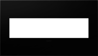 Legrand - AWP4GNK4 - Four-Gang Screwless Wall Plate - adorne - Black Ink
