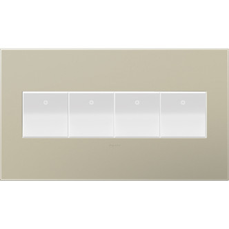 adorne Four-Gang Screwless Wall Plate (AWP4GTM4)
