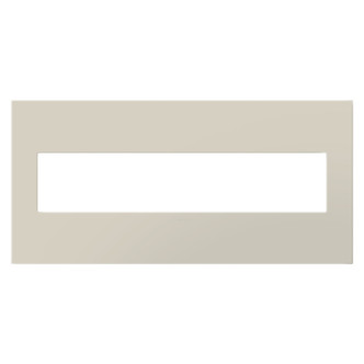 Legrand - AWP5GOM - Five-Gang Screwless Wall Plate with Microban - adorne - Oatmeal