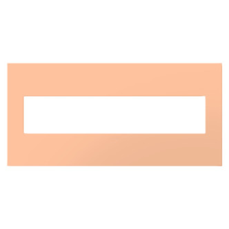 Legrand - AWP5GPY - Five-Gang Screwless Wall Plate with Microban - adorne - Peachy
