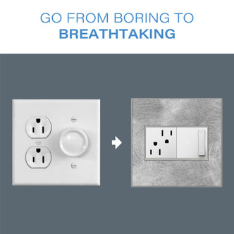 adorne Six-Gang Screwless Wall Plate with Microban (AWP6GEG)