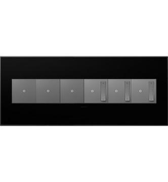 adorne Six-Gang Screwless Wall Plate (AWP6GNK1)