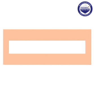 Legrand - AWP6GPY - Six-Gang Screwless Wall Plate with Microban - adorne - Peachy