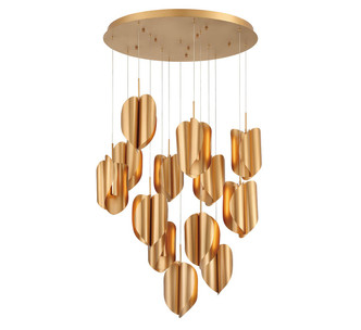 Lib & Co. - 10119-04 - LED Chandelier - Portofino - Satin Gold
