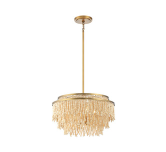 Lib & Co. - 10181-025 - Five Light Chandelier - Molfetta - Antique Brass