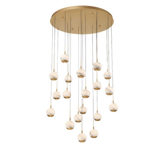 Lib & Co. - 10205-030 - LED Chandelier - Baveno - Painted Antique Brass