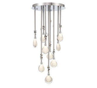Lib & Co. - 12065-01 - LED Chandelier - Bellissima - Silver Sleeve