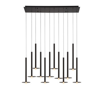 Lib & Co. - 12107-02 - LED Chandelier - Piatto - Matte Black