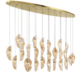 Lib & Co. - 12221-018-07 - LED Chandelier - Sorrento - Plated Brushed Gold