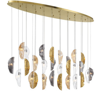 Lib & Co. - 12221-024-07 - LED Chandelier - SORRENTO - Plated Brushed Gold
