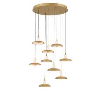 Lib & Co. - 12254-030 - LED Chandelier - Mantova - Painted Antique Brass